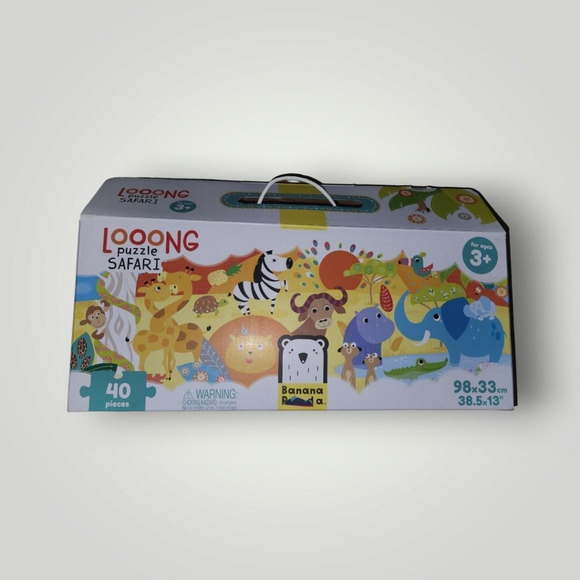 Banana Panda Long Puzzle Safari Large Jigsaw Floor Puzzle for Kids Ages - Picture 4 of 6